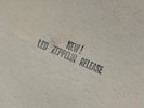 Led Zeppelin IV white label promo: Stamped release announcement cover 1971 RARE