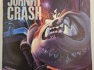 JOHNNY CRASH Neighbourhood Threat 1990 LP GLAM/HAIR METAL HARD ROCK RARE VINYL