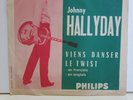 TOP RARE POCHETTE SP 45T JOHNNY HALLYDAY VIENS DANSER LE TWIST FR 1961 + BONUS