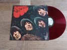 the Beatles Rubber soul 1970s Red Vinyl LP Record Japanese press + lyric sheet