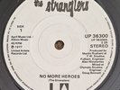 The Stranglers - No More Heroes - Black Text On White Label - Solid Centre