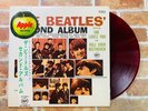 THE BEATLES SECOND ALBUM JAPAN 1st PRESS APPLE RED WAX OBI CIB AP-80012 Rare