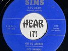 Killer Twangy Country Hillbilly 45 ESCO HANKINS Oh So Afraid/ God Threw SIMS mp3