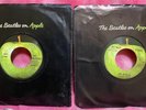 THE BEATLES (2) 45s Hey Jude APPLE 2276 and Get Back APPLE 2490 in sleeves NM