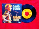 DAVID BOWIE    FAME B/W RIGHT        GERMAN PRESSED 45 AND PICTURE SLEEVE