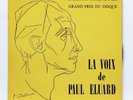 PICASSO ART COVER - LA VOIX DE PAUL ELUARD - LE CHANT DU MONDE 7