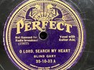 Blues-78 RPM-Blind Gary Davis-O Lord, Search My Heart/You Got To Go Down-Rare-V