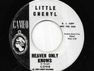 LITTLE CHERYL/GROUP 45RPM '63 CAMEO HEAVEN ONLY KNOWS KILLER DOO WOP PROMO M-