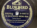 Blues-78 RPM-Washboard Sam & His Washboard Band-I've Been Treated Wrong-V