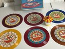 Red Raven Magic Mirror with 6 Movie Records, and box - 1960s rare titles