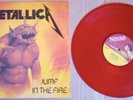 Metallica Jump In The Fire Red Vinyl Record Music For Nations 1983 Vintage Rare
