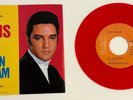 ELVIS PRESLEY   IF I CAN DREAM / EDGE OF REALITY   RED VINYL 45