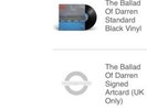 BLUR THE BALLAD OF DARREN DELUXE LP, standard black lp, SLIPMAT & SIGNED CARD
