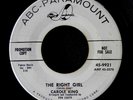 CAROLE KING The Right Girl / Goin' Wild fem teen pop rocker '58 ABC promo debut