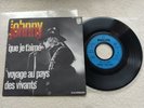 Rare 45t Johnny Hallyday dos blanc label SACEM Que je t'aime 370.599 Philips