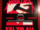 *METALLICA Kill 'Em All 2LP 45rpm Warner Bros Records Thrash Metal Cliff Burton*