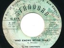 CHESTNUTS - Who Knows Better Than I / Mary Hear - STANDORD - Doo Wop 45