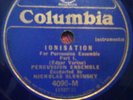 Edgar VARESE, Ionisation, Slonimsky, Percussion Ensemble, Columbia BLUE WAX 4095