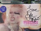 MISSING PERSONS - Dale Bozzio Missing In Action Signed / Autographed BLUE VINYL