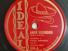 Juanita Y Maria Mendoza Amor Escondido Aqui Me Tienes Latin Ideal 78 RPM HEAR