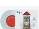 The Beatles - Now & Then Exclusive Blue/White Marble 7” Vinyl  Preorder New