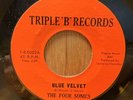 Four Sonics  Where Are You Triple B  Northern Soul 45 EX Blue Velvet