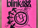 Blink 182 One More Time Signed 3x Indie Clear Vinyl Record Lp Punk Autograph