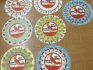 7 Vintage  1956 Red Raven Movies Records 78rpm, Not Tested 3 Blind Mice