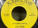 Lou Pride/The Clark Sisters It's a Man's World/Ha Ya Funk Soul Reissue 45 Ximeno