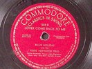 BILLIE HOLIDAY  I COVER THE WATERFRONT/LOVER COME BACK TO ME   78 RPM 184-15