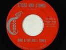 Garage Soul Tejano 45 - Dino & the Dell-Tones - Sticks And Stones - Cobra