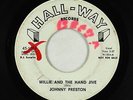 Rockabilly 45 - Johnny Preston - Willie And The Hand Jive - Hall-Way