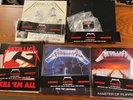 HUGE METALLICA LOT FIRST 5 ALBUMS  Kill Ride Master Justice Black 45RPM 2&4 Disc