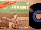 ep 45t ptte papier 45t label bleu JOHNNY HALLYDAY bando orange