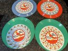 4 Vintage 1956 Red Raven Magic Mirror Movies Records 78rpm,Rudolph, Birthday...