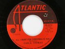 CARLA THOMAS 45rpm All I Want For Christmas Is You/Gee Whiz It's Christmas HEAR