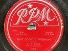Blues-78 RPM-B.B. King-Fine Lookin' Woman/She Don't Move Me No More-RPM 348-V