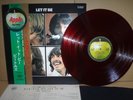 The Beatles / Let It Be, Rare Japan Orig. LP  w/Apple OBI & Insert RED WAX
