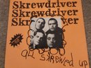 SCREWDRIVER - ALL SKREWED UP RARE UK VINYL LP ORANGE PUNK CHISWICK 1977 EX+ COND