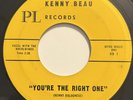 KENNY BEAU - Youre The Right One / Gift Of Love 45rpm Rare Doo Wop PL Records