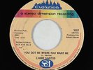 Northern Soul 45 - Larry Santos - You Got Me Where You Want Me - Evolution