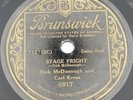 Dick McDonough And Carl Kress Stage Fright / Danzon 78 RPM Brunswick V+