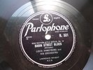Louis Armstrong + Joe Venuti Record 78 RPM #R531 Parlophone Basin Street Blues