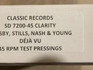 CROSBY STILLS NASH & YOUNG DEJA VU CLASSIC RECORDS CLARITY 45 RPM Sealed BOX