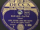 LEW STONE AND HIS BAND-BLUE JAZZ/WHITE JAZZ-UK DECCA 1933 Shellac 78-RARE