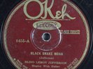 Blues 78 BLIND LEMON JEFFERSON Black Snake Moan OKEH 8455 HEAR 1048