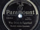Black Gospel 78 NORFOLK JUBILEE QUARTET Way Down In Egyptland PARAMOUNT HEAR 861