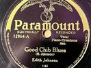 EDITH JOHNSON w/ IKE RODGERS PARAMOUNT Good Chib Blues  BEAUTIFUL COPY