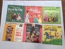 6 Disneyland  78 RPM Records Christmas at Disneyland Small World Mary Poppins PS