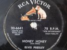 ELVIS PRESLEY Money Honey, One Sided Love Affair RCA 78 rockabilly record HEAR